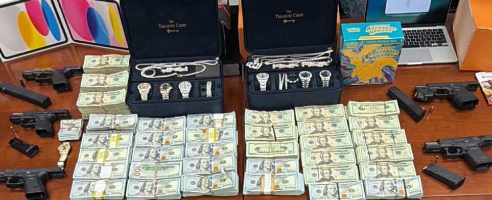Chicago Police Department Officers Collaborate with Law Enforcement Partners to Recover Nine Firearms, Stolen Merchandise and Nearly $300K in Cash