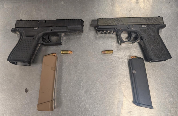 Public Transportation Section Tactical Team Officers Recover Two Guns from Two Offenders, Including a Convicted Felon on Parole