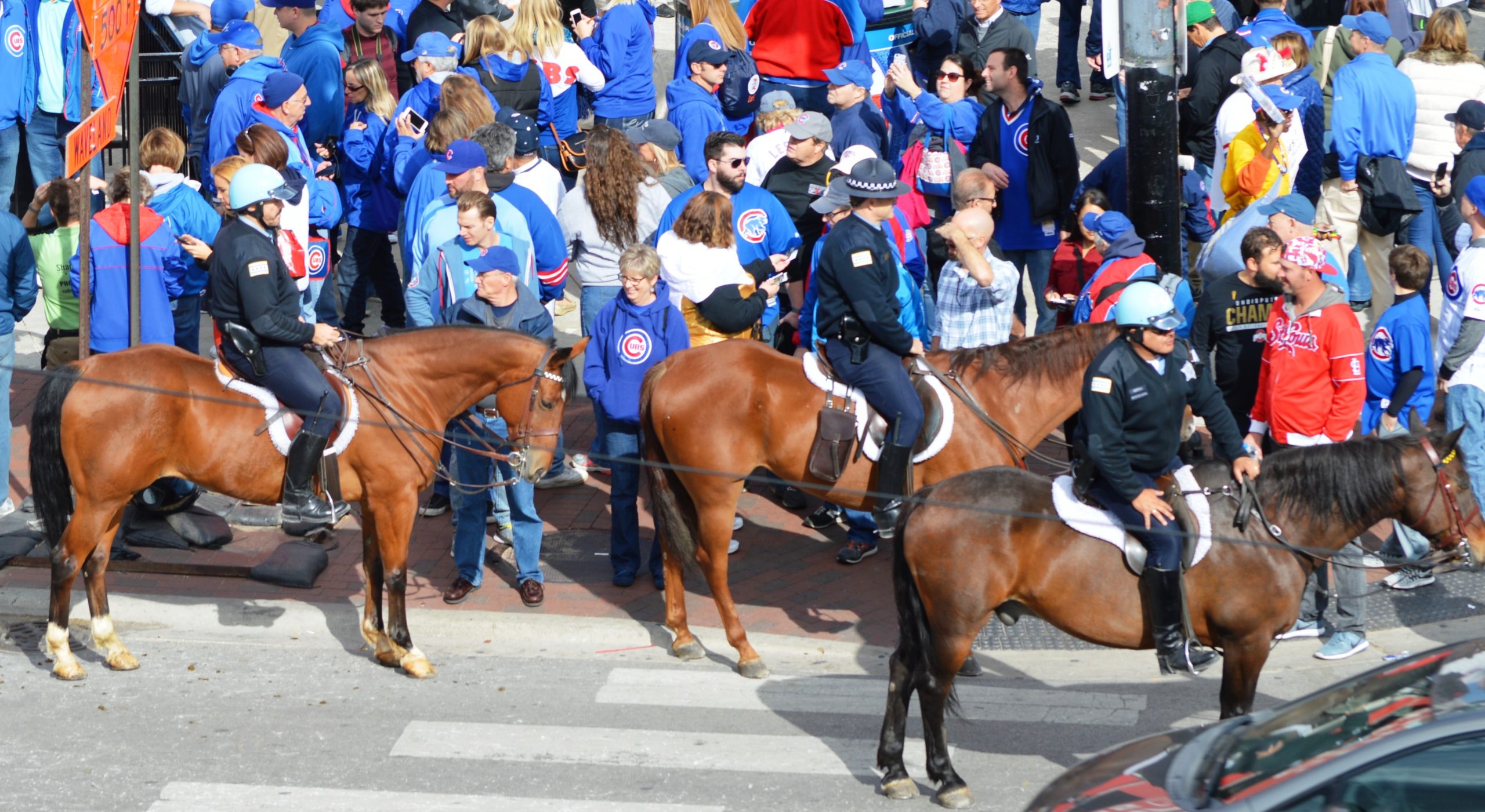 The Mounted Unit – A Day at a National League Division Series Game – At Wrigley Field